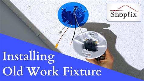 how to install work ceiling box